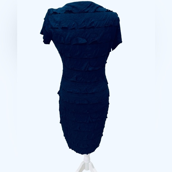 Studio M NWT Navy Ruffle Mini Dress, Medium - Picture 4 of 6